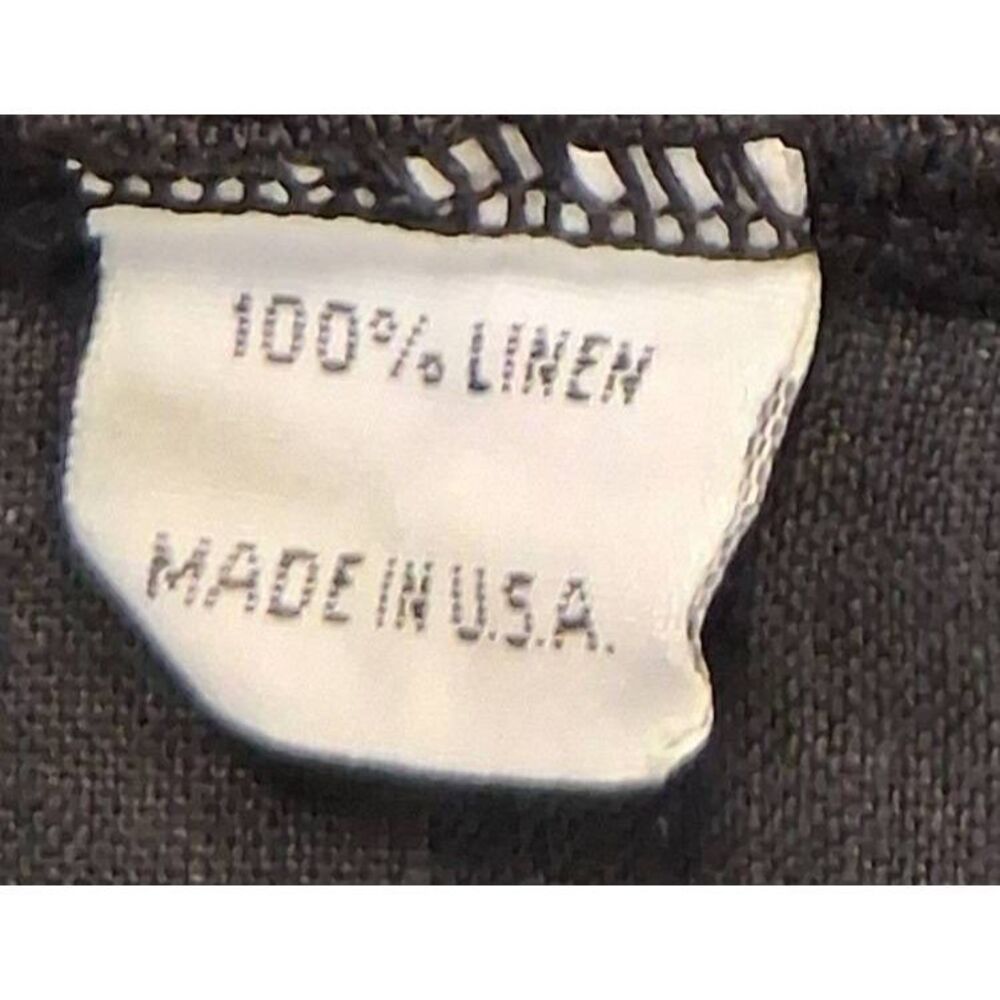 Bryn walker women xl boat neck blouse linen boxy black minimalist lagenlook top - Picture 5 of 8